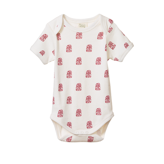 Nature Baby Short Sleeve Bodysuit - Tiki Print