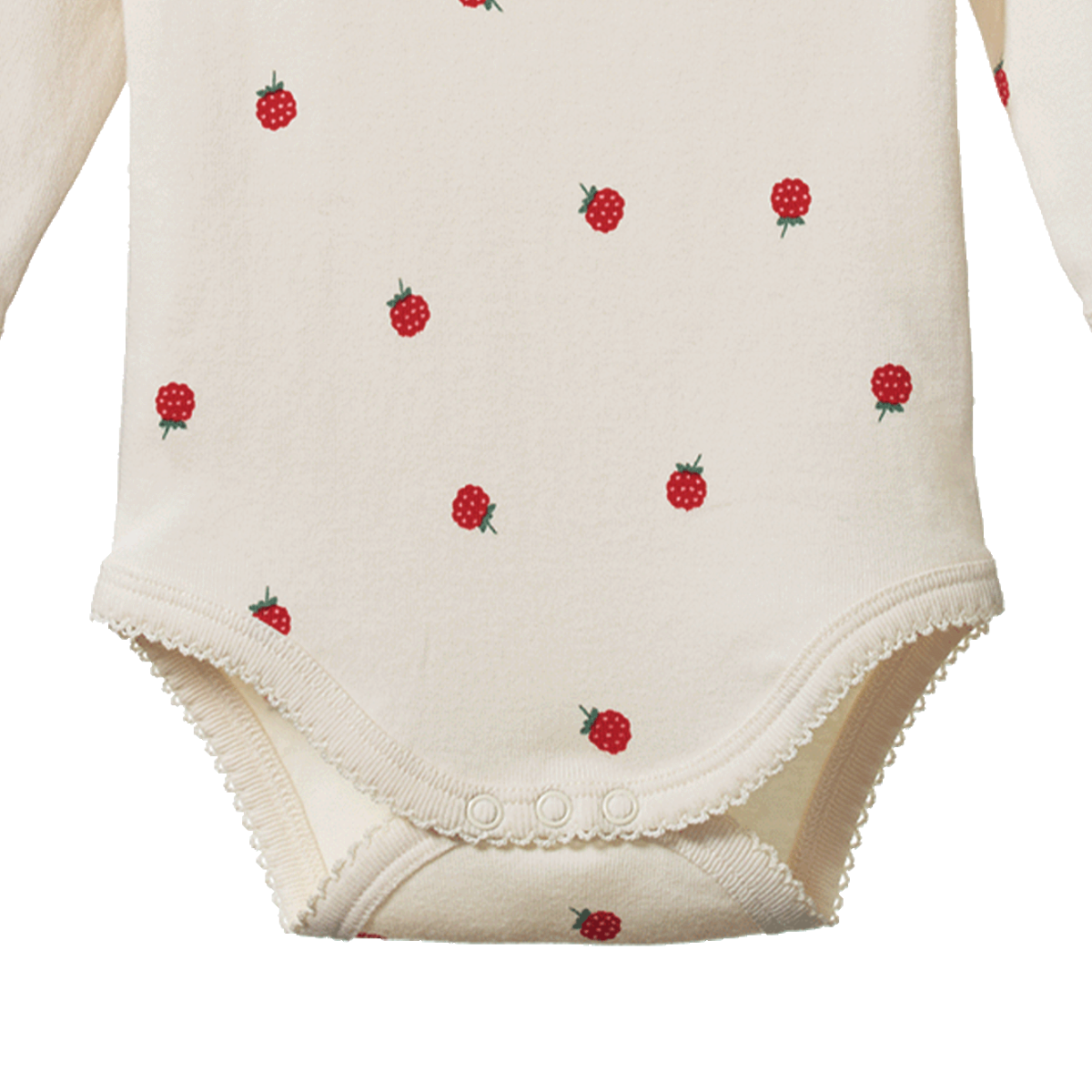 Nature Baby Long Sleeve Bodysuit - Raspberry Print