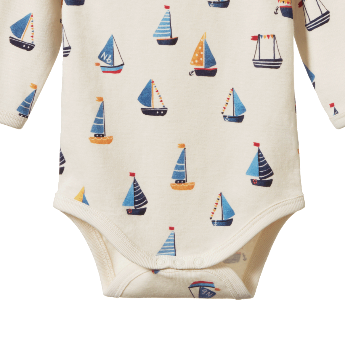 Nature Baby Long Sleeve Bodysuit - Regatta Print