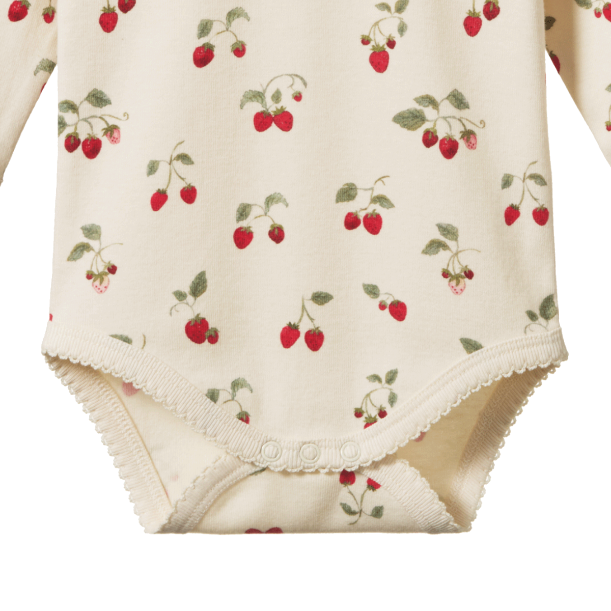 Nature Baby Long Sleeve Bodysuit - Strawberry Blush