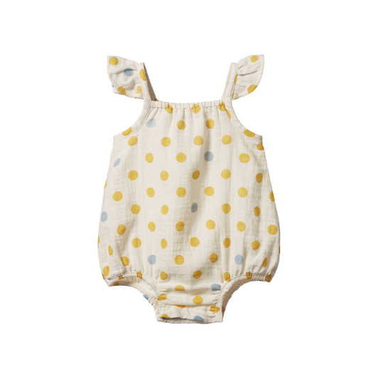 Nature Baby Petal Suit - Summer Polka Dot Print