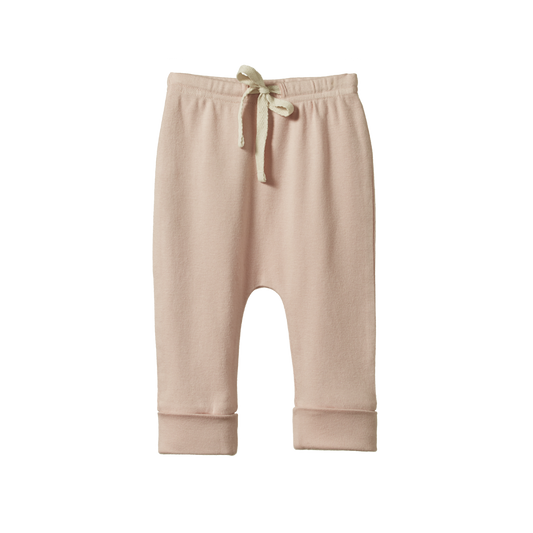 Nature Baby Drawstring Pants - Rose Dust