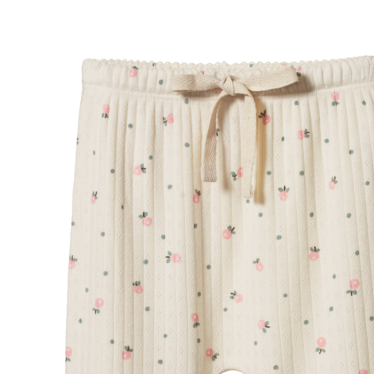 Nature Baby Footed Rompers Pointelle - Posey Blossom Print