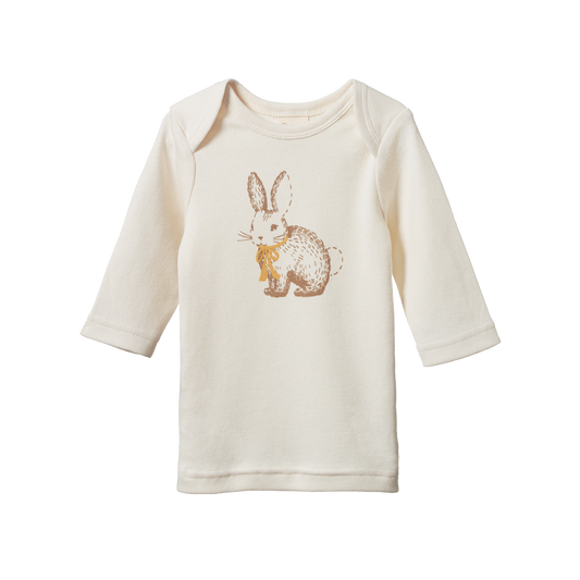 Nature Baby Baby Tee - Rabbity Print