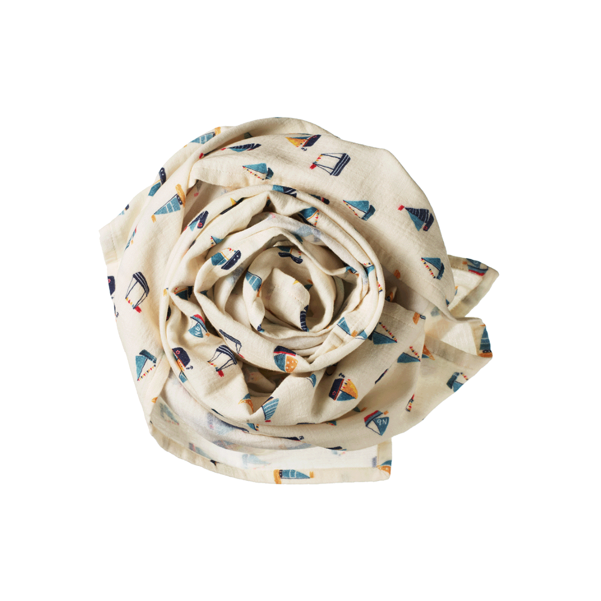 Nature Baby Muslin Wrap - Regatta Print