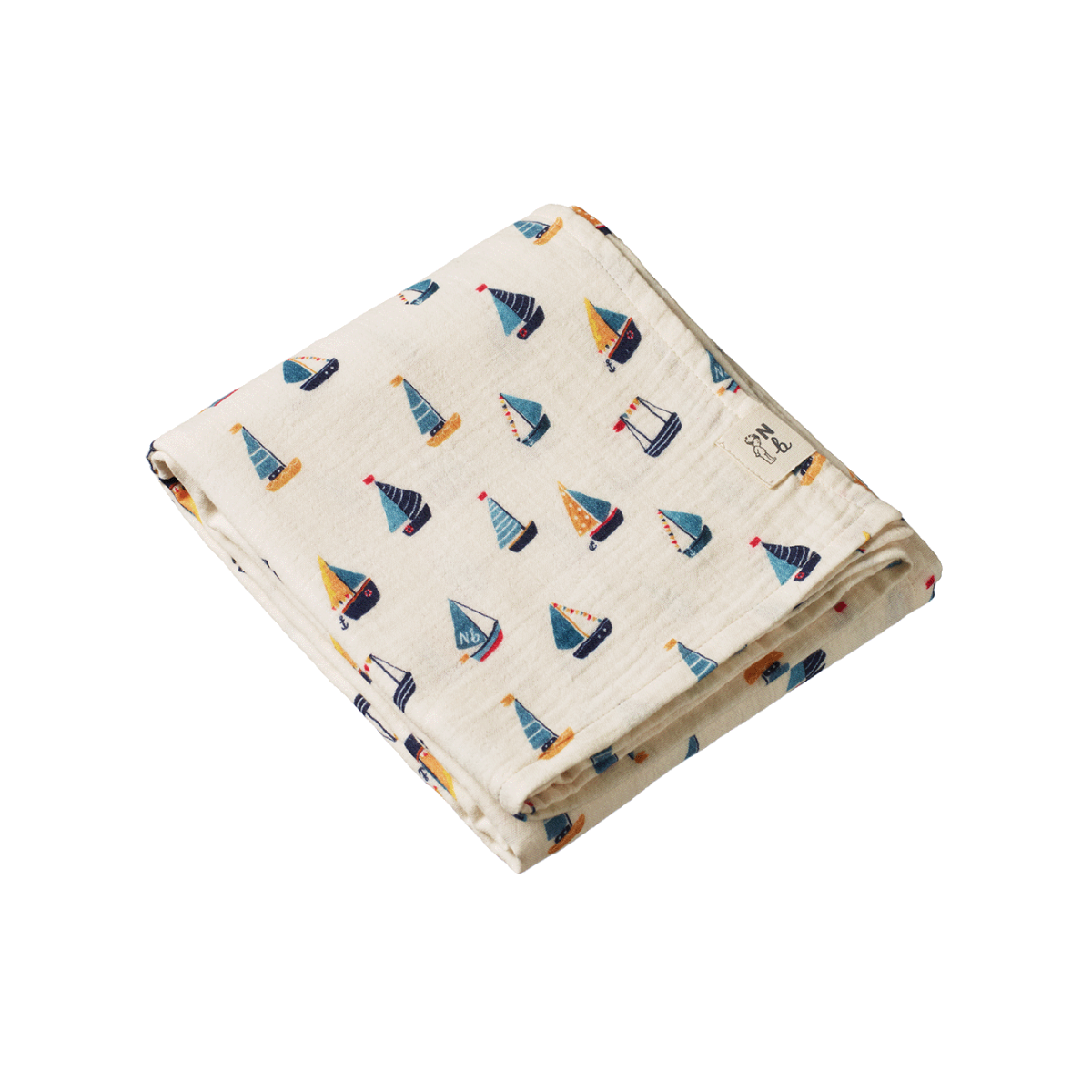 Nature Baby Muslin Wrap - Regatta Print