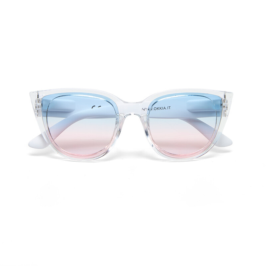 Okkia OK020 Silvia Sunglasses - Transparent/Blue/Pink