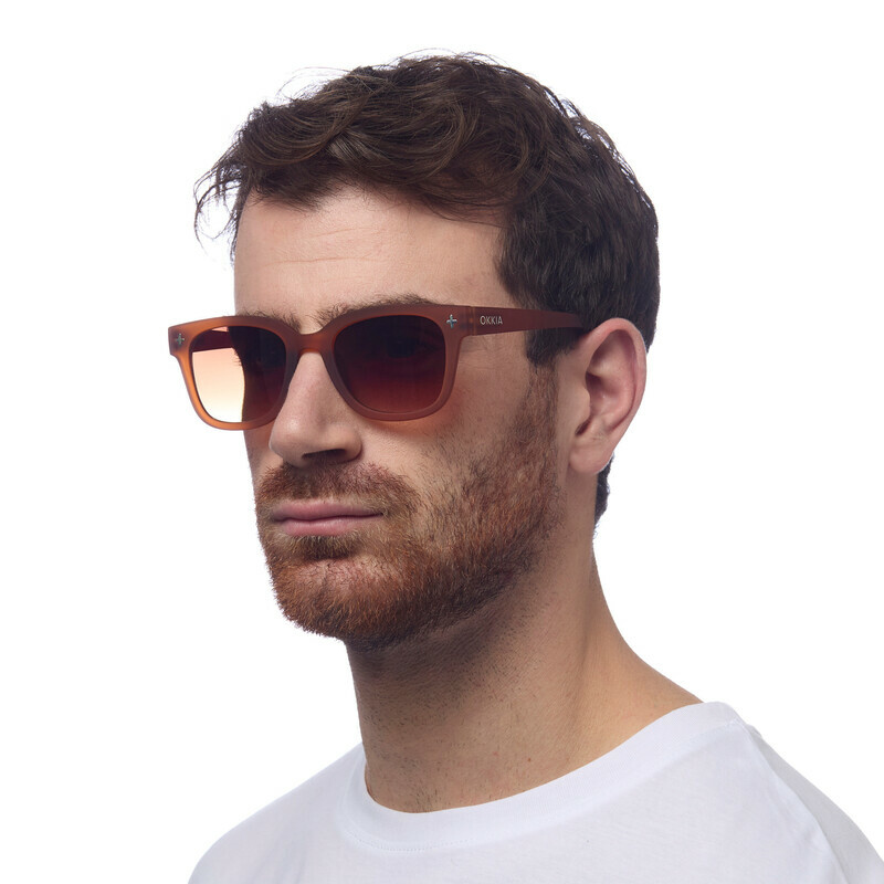Okkia OK012 Giovanni Sunglasses - Translucent Brown