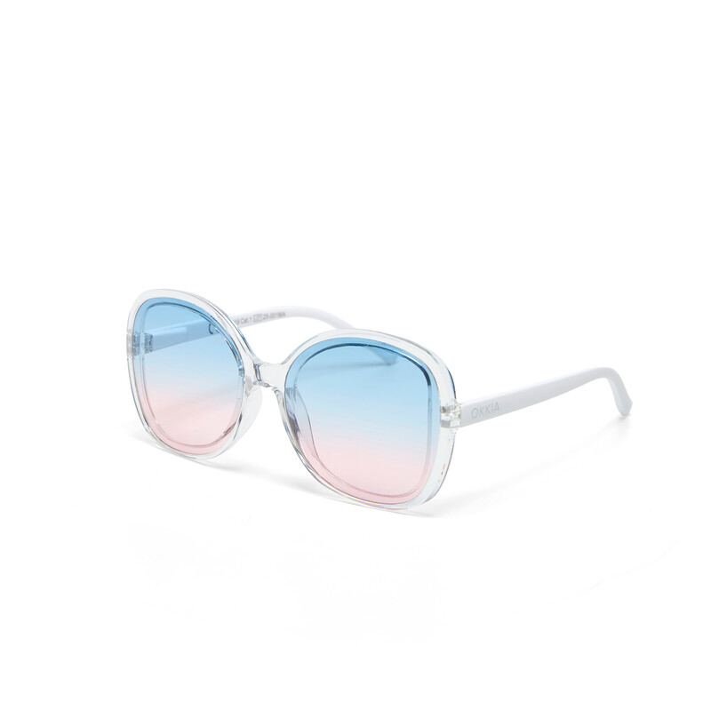 Okkia OK019 Anna Sunglasses - Transparent/Blue/Pink