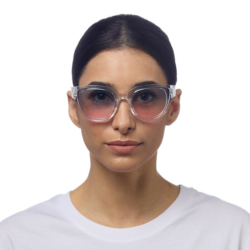 Okkia OK020 Silvia Sunglasses - Transparent/Blue/Pink