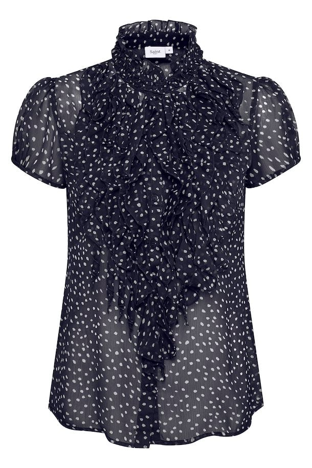 Saint Tropez Lilja Drea SS Shirt - Dot Black