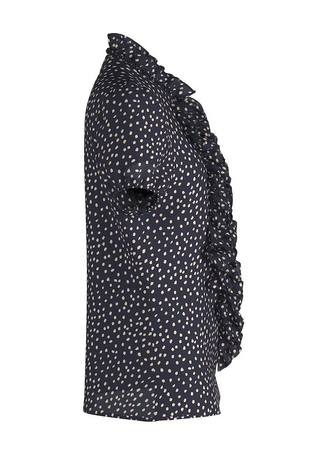 Saint Tropez Lilja Drea SS Shirt - Dot Black