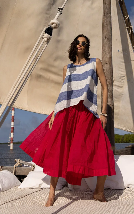 Meg By Design Nyx Tutu Skirt Long Cotton Organdy - Fuchsia