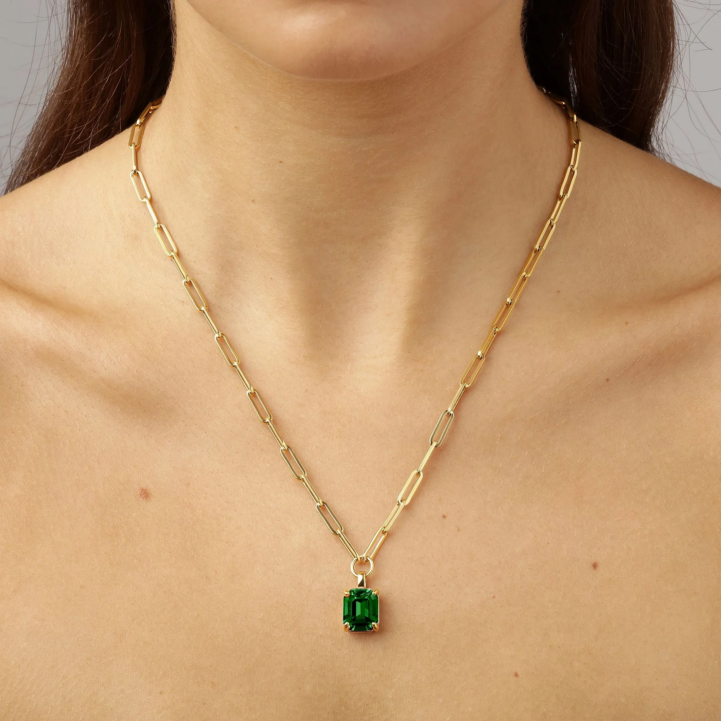 Dyrberg/Kern Octa Necklace - Emerald Green