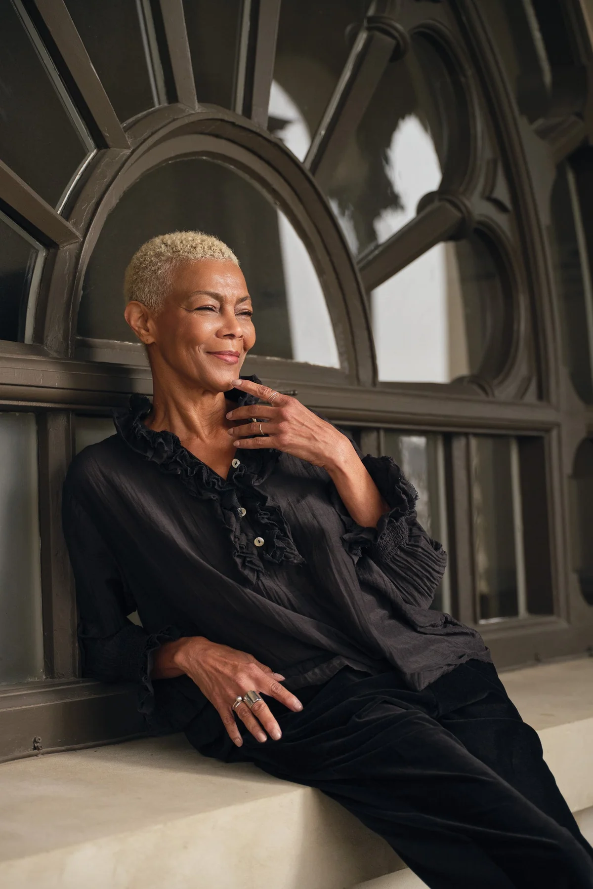 Meg By Design Odile Blouse Silk Cotton - Black