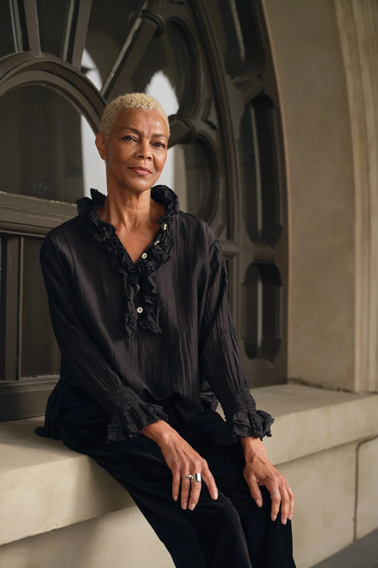 Meg By Design Odile Blouse Silk Cotton - Black