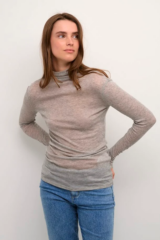 Karen By Simonsen DollyKB Turtleneck - Opal Grey Melange