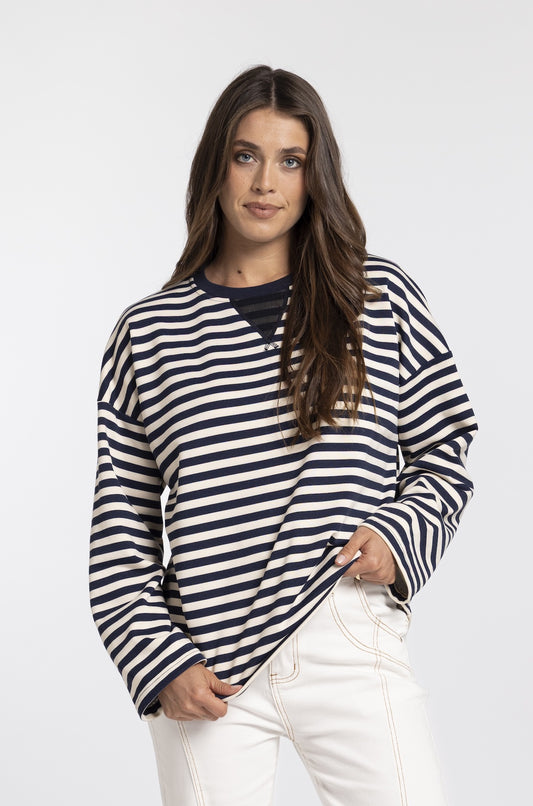 Mi Moso Oversized Sweat - Stripe
