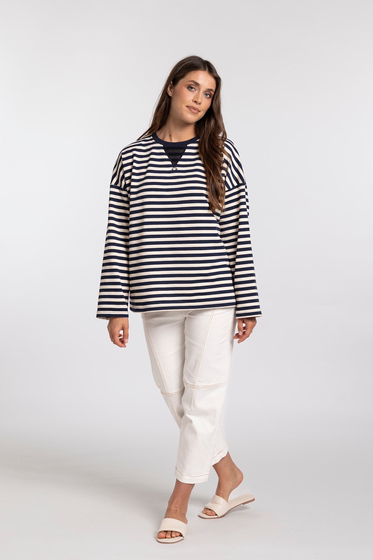Mi Moso Oversized Sweat - Stripe