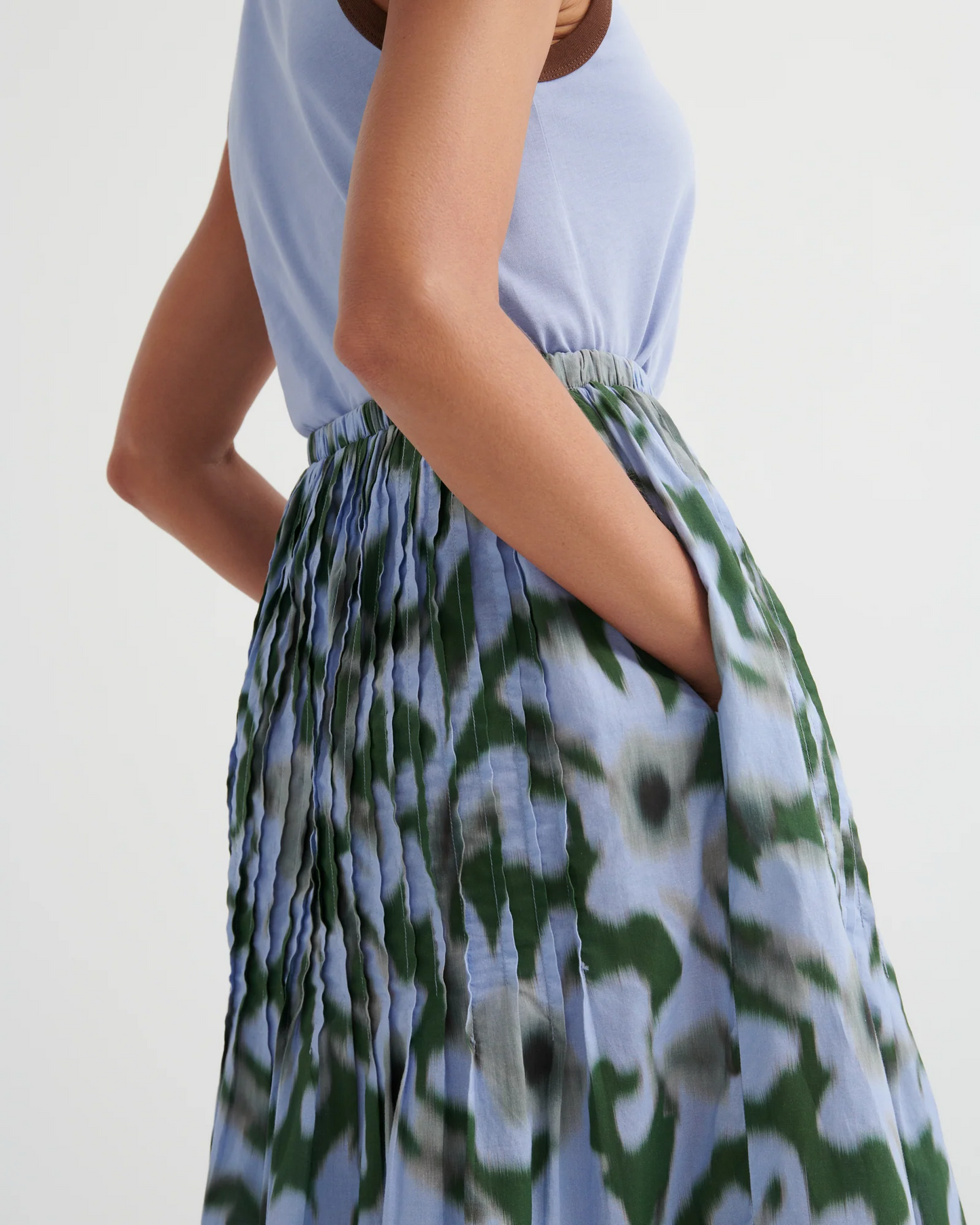 Kowtow Poet Skirt - Misty Floral