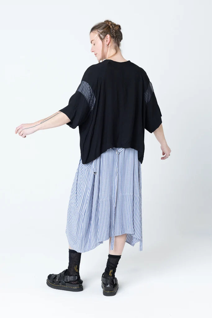 Company Of Strangers Pose Jacket - Black Seersucker