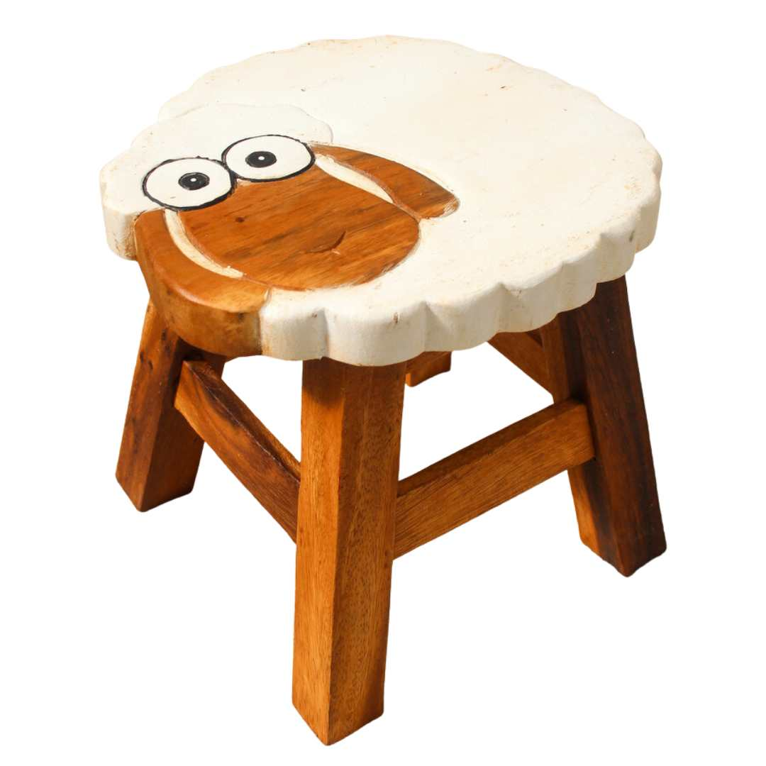 Barron Wooden Kids Stool – Sheep