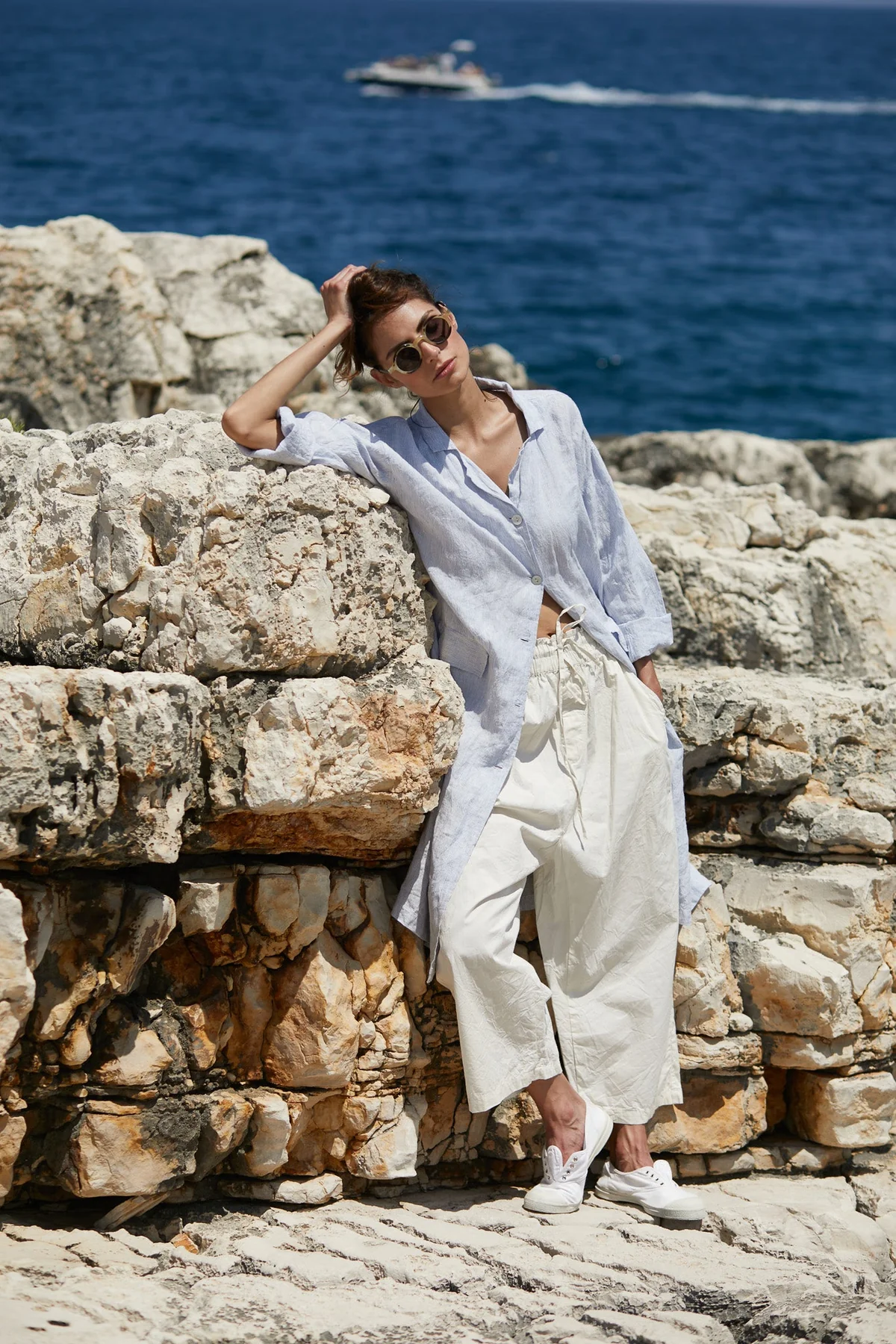 Meg By Design Remy Pant Cotton Twill - Cream