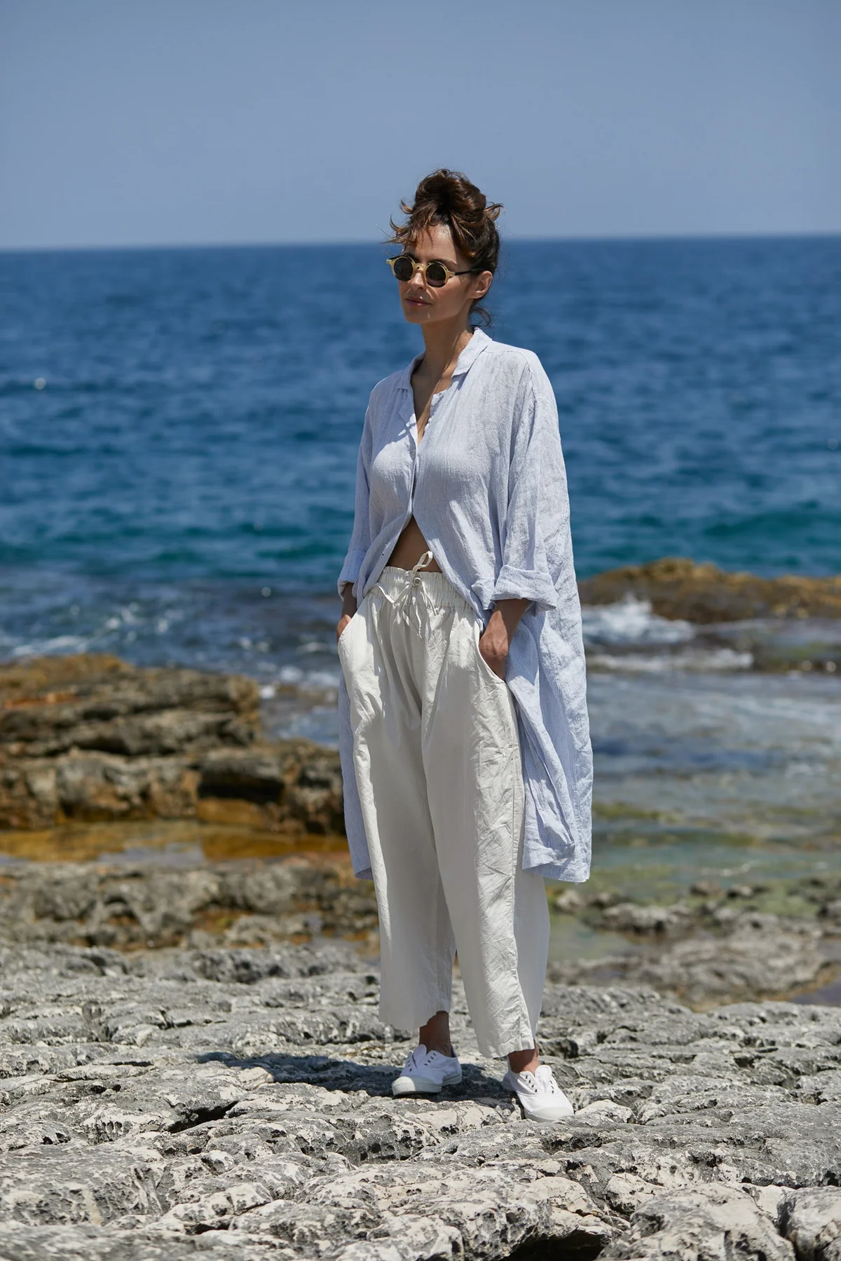 Meg By Design Remy Pant Cotton Twill - Cream