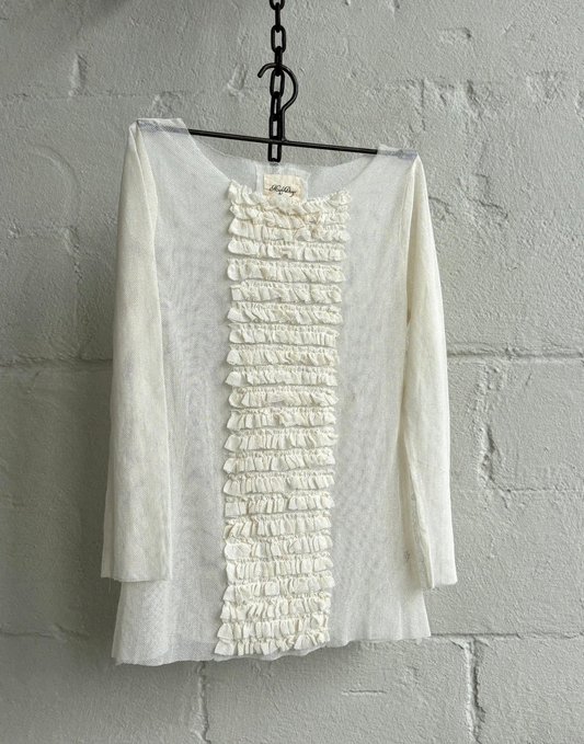 Meg Be Design Rowena Top Cotton Mesh - Cream