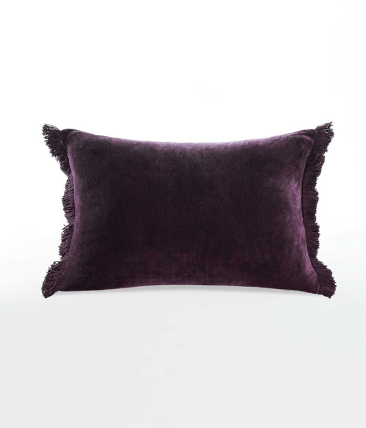 M. M Linen Sabel Rectangle Cushion - Plum