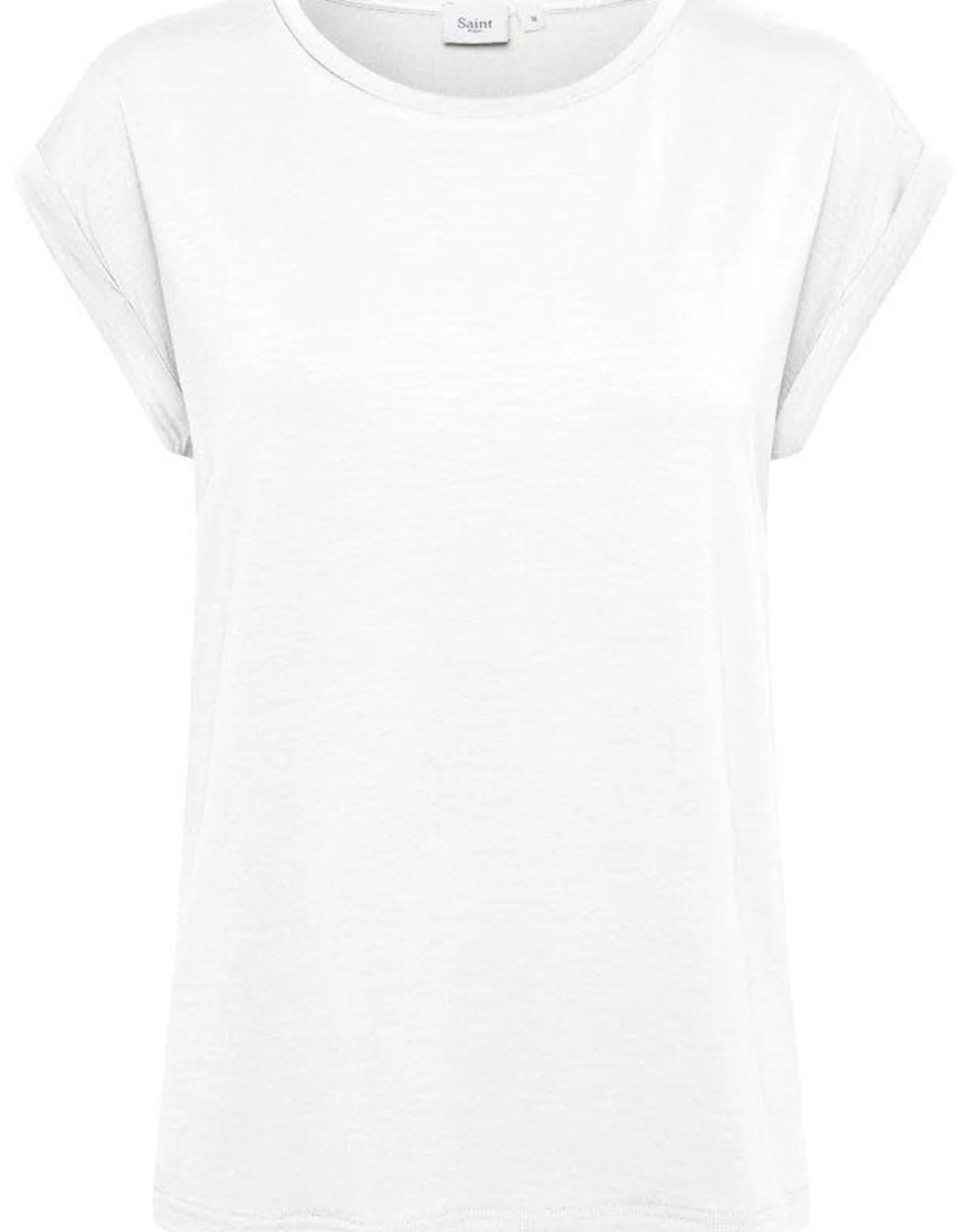 Saint Tropez Adelia Roll Cuff T-Shirt - White