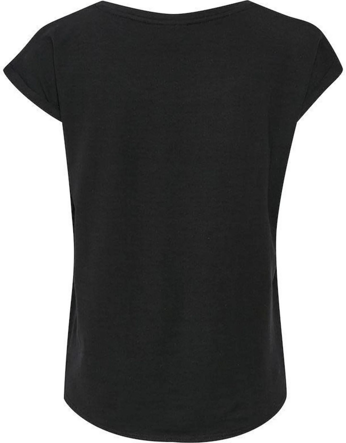 Saint Tropez Adelia Roll Cuff T-Shirt - Black