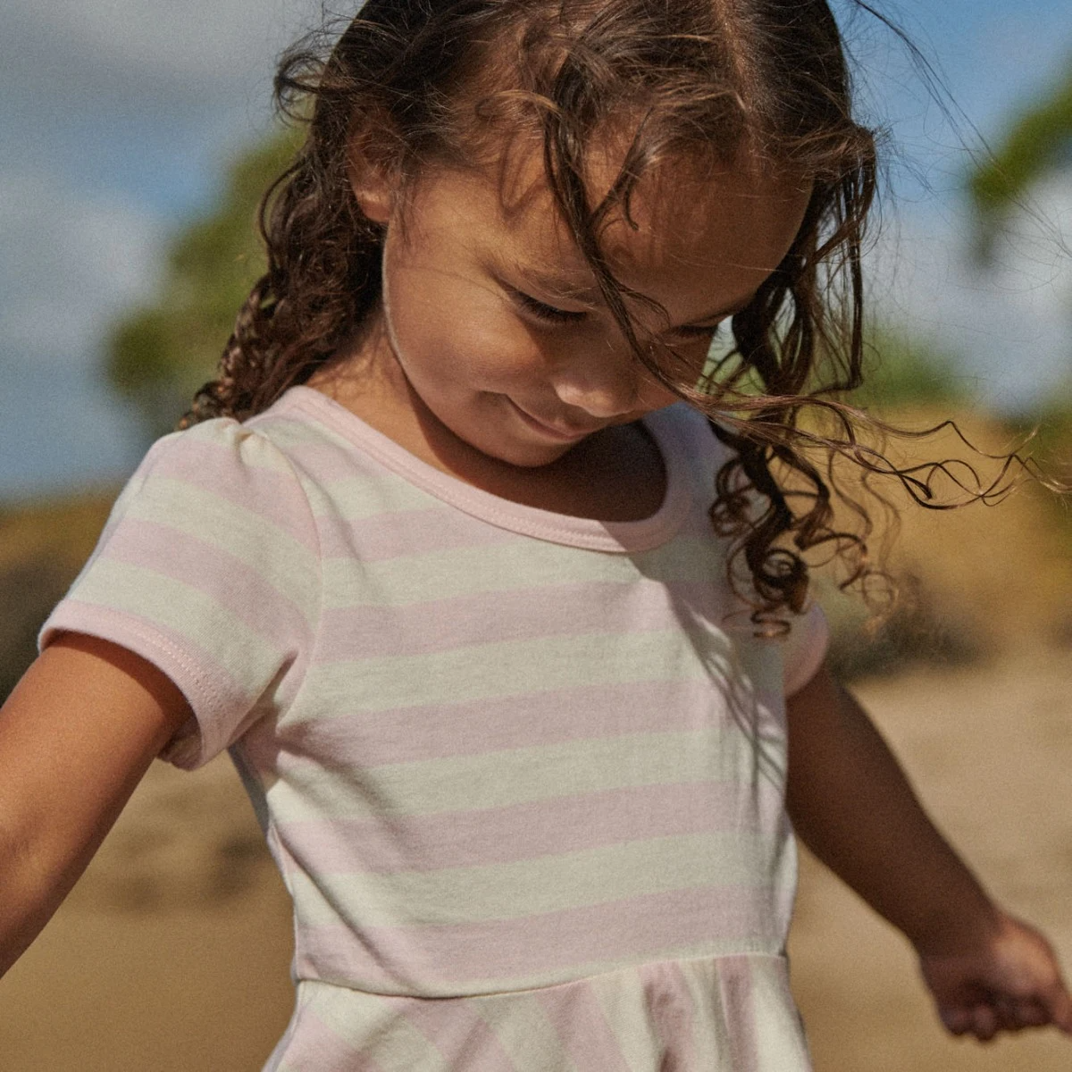 Nature Baby Seaside Dress - Cotton Candy Stripe
