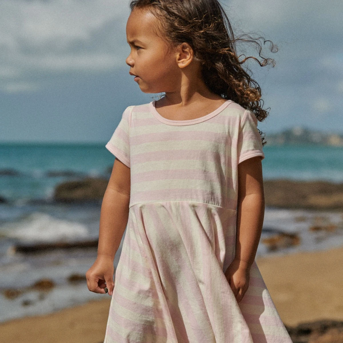 Nature Baby Seaside Dress - Cotton Candy Stripe