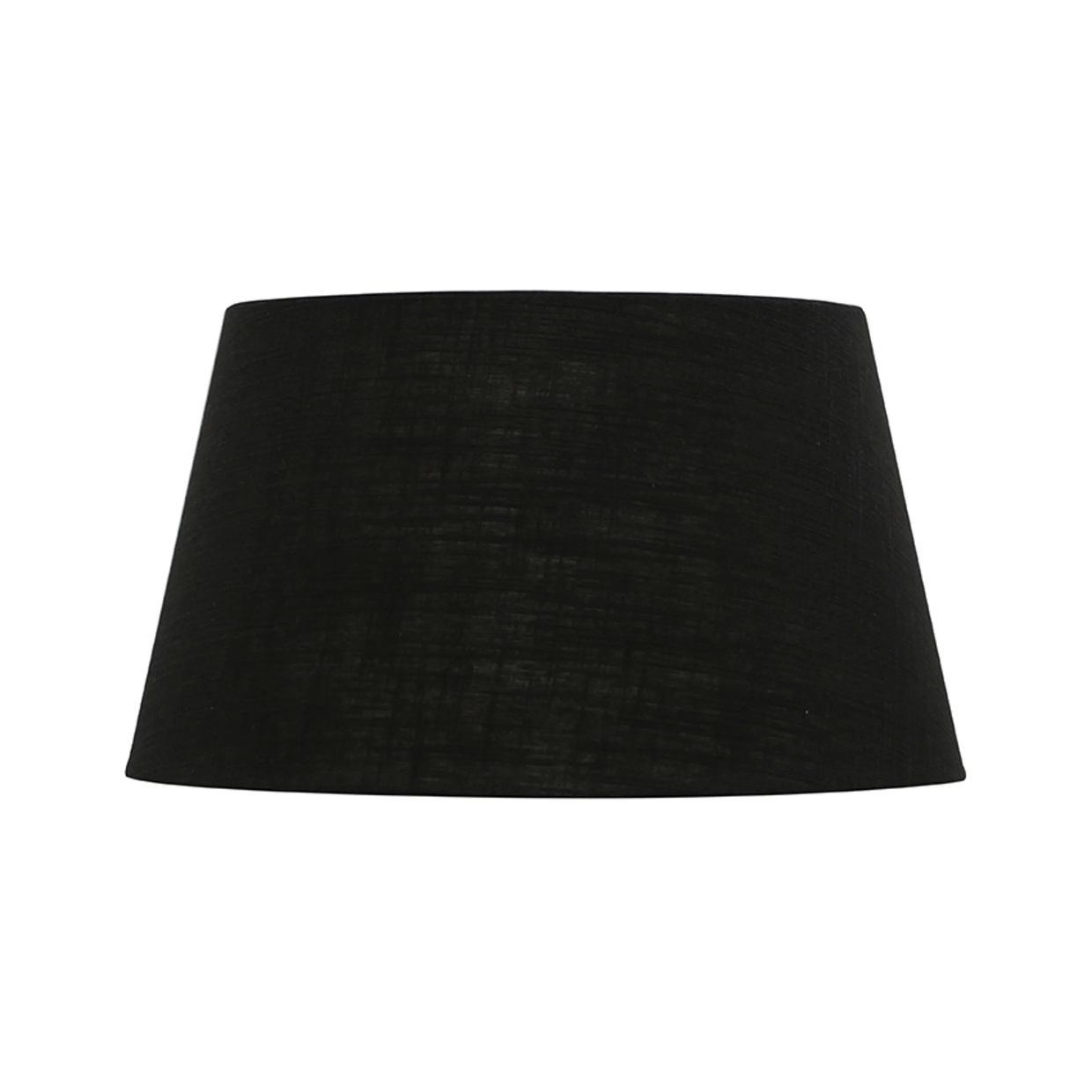CC Interiors Black Tapered Drum Lampshade 46cm