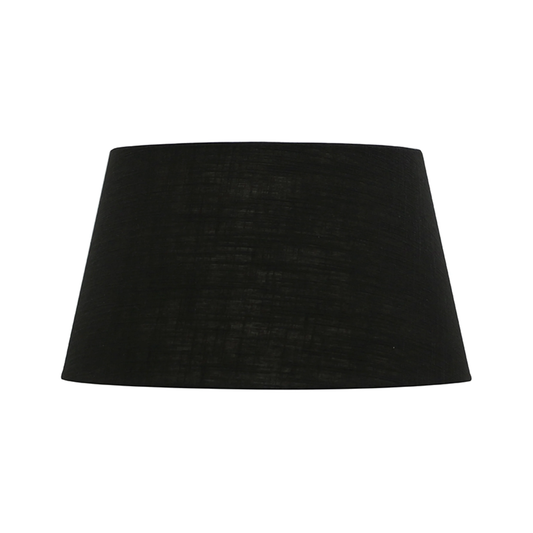 CC Interiors Black Tapered Drum Lampshade 46cm