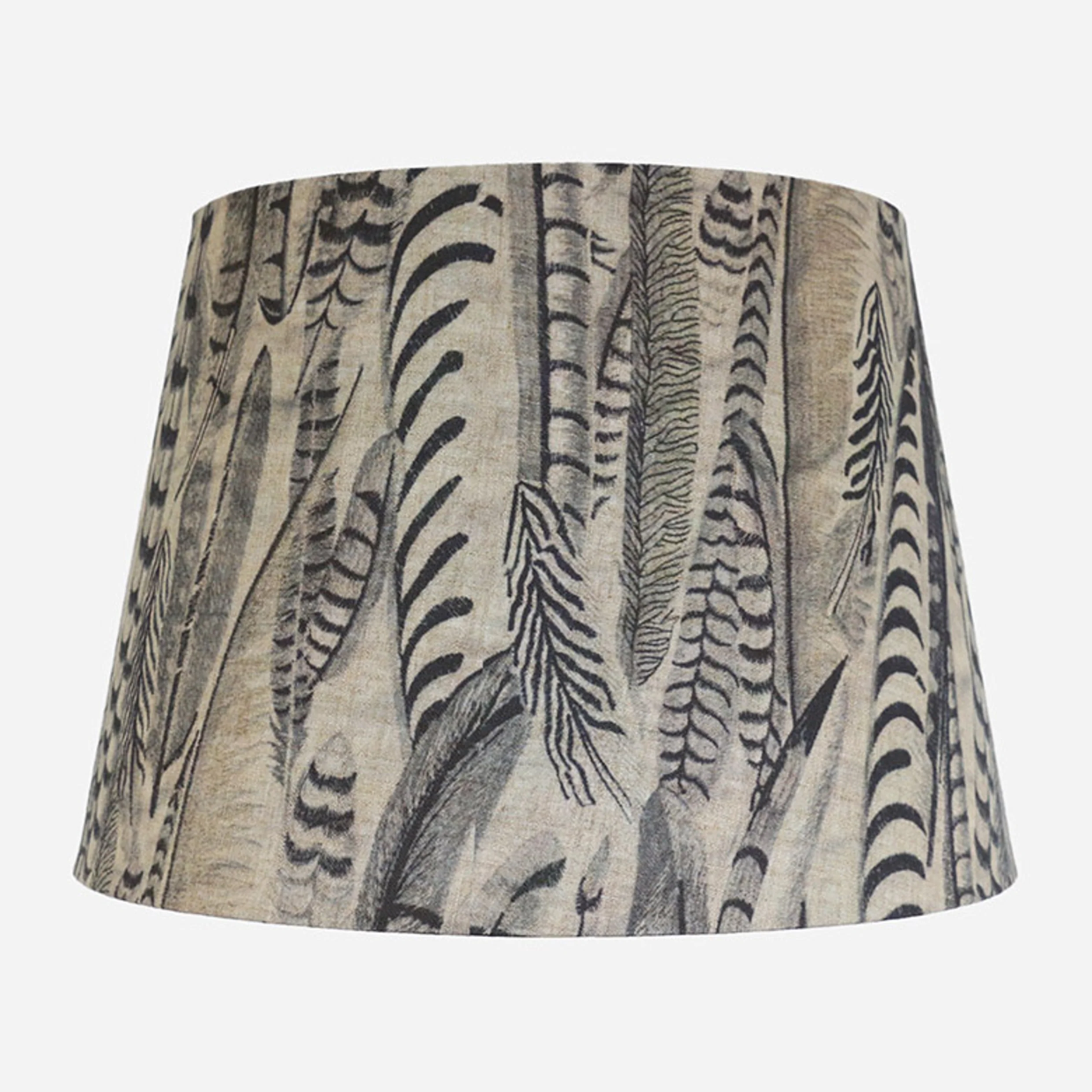 CC Interiors Feathered Tall Tapered Drum 46cm Lampshade