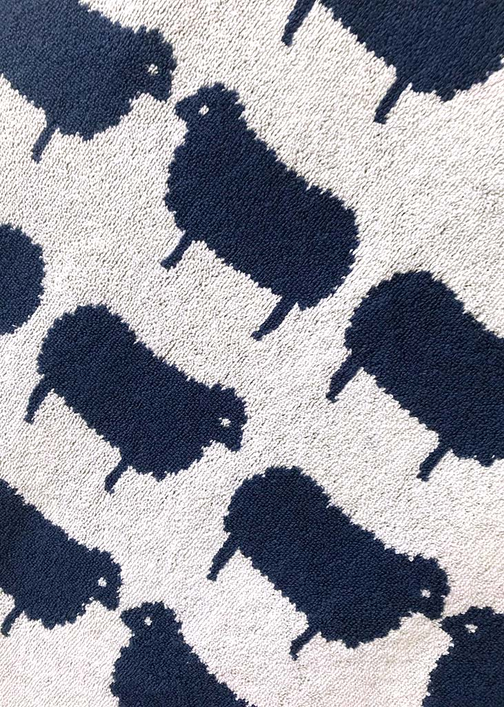 Anorak Organic Cotton Towels - Kissing Sheep