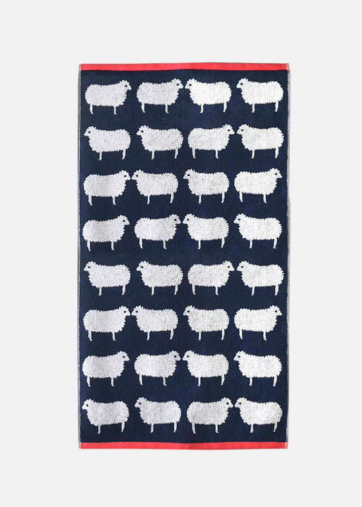 Anorak Organic Cotton Towels - Kissing Sheep