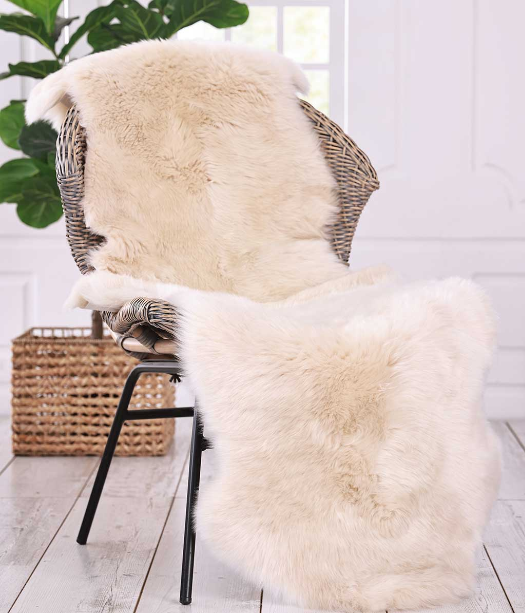 MM Linen NZ Wool Sheepskin Rug - Linen