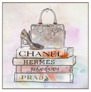Collection I & II - Designer Bag, Books & Shoes Print
