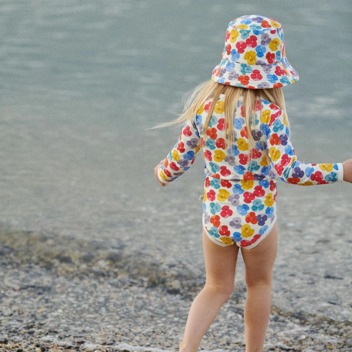 Nature Baby Splash Sunhat - Painted Delphine Print