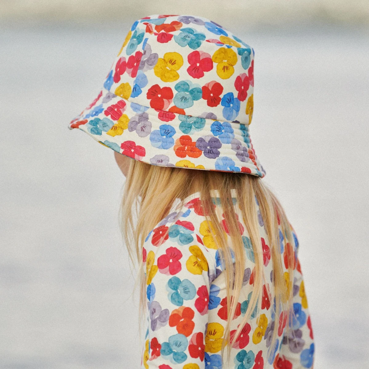 Nature Baby Splash Sunhat - Painted Delphine Print