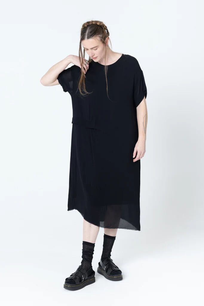 Company Of Strangers Tuck Dress - Black
