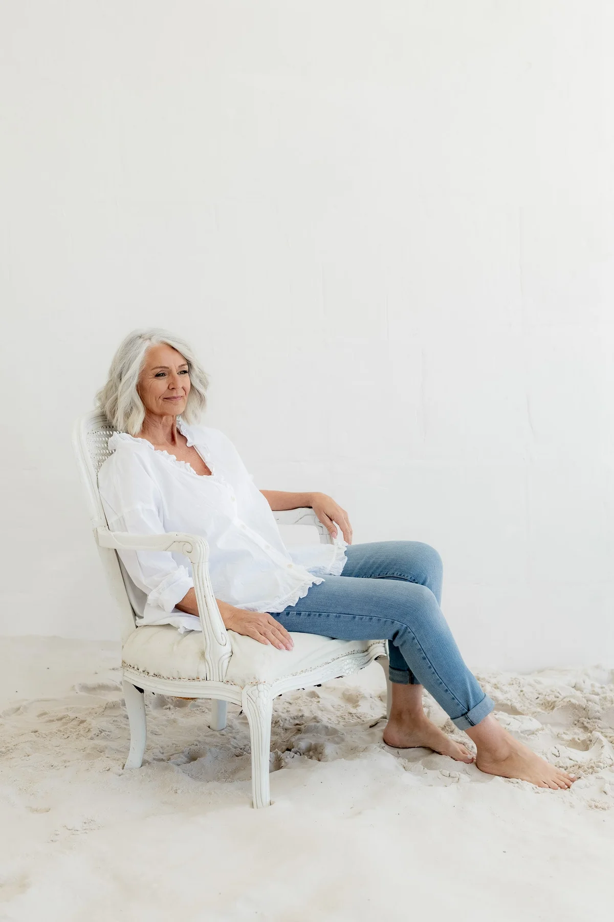 Meg By Design Tully Shirt Cotton Poplin - White