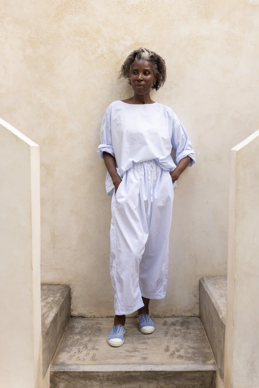 Meg By Design Uma Pant Cotton Twill Pant - Ice