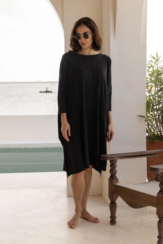 Meg By Design Union Tunic Cotton - Black