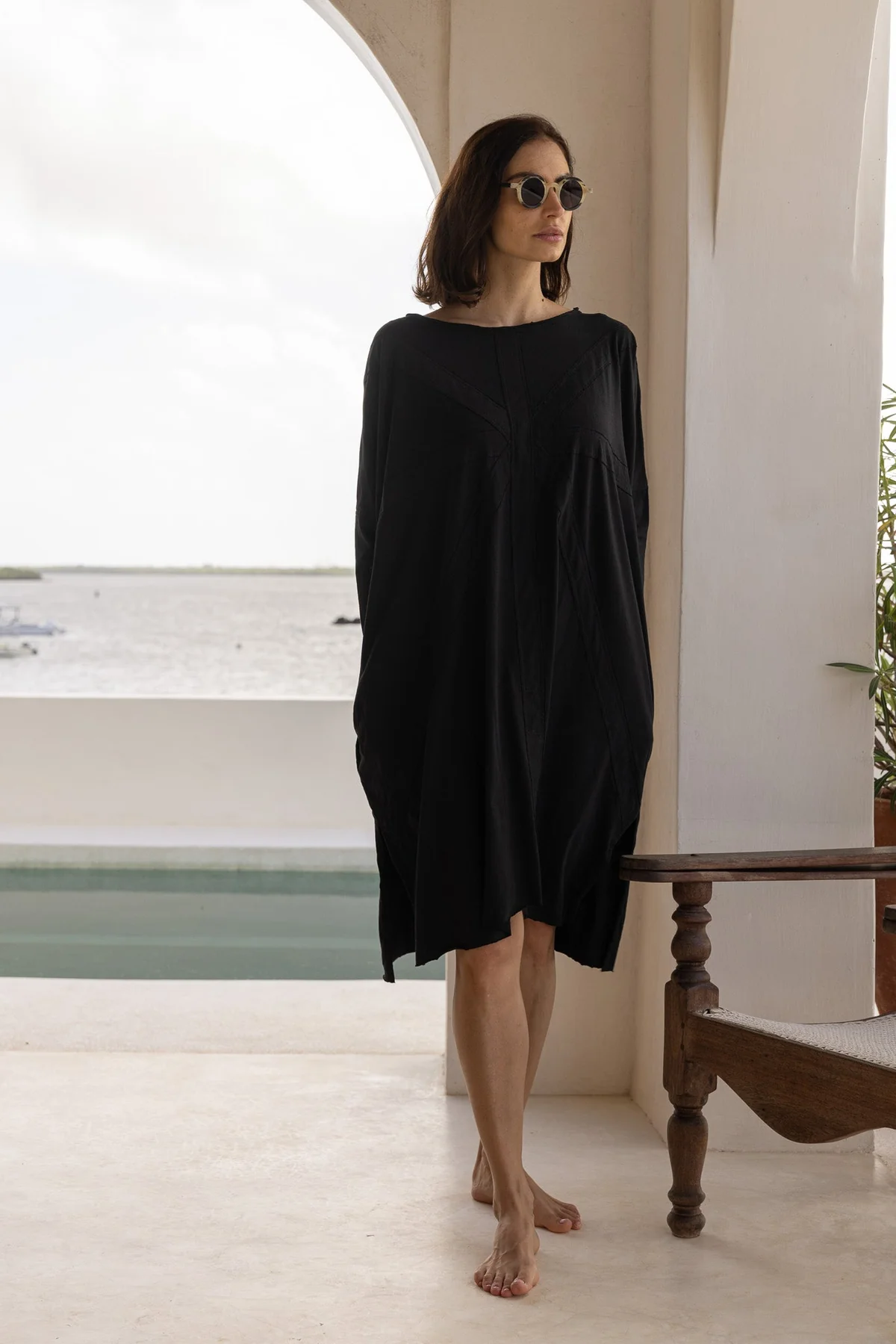 Meg By Design Union Tunic Cotton - Black