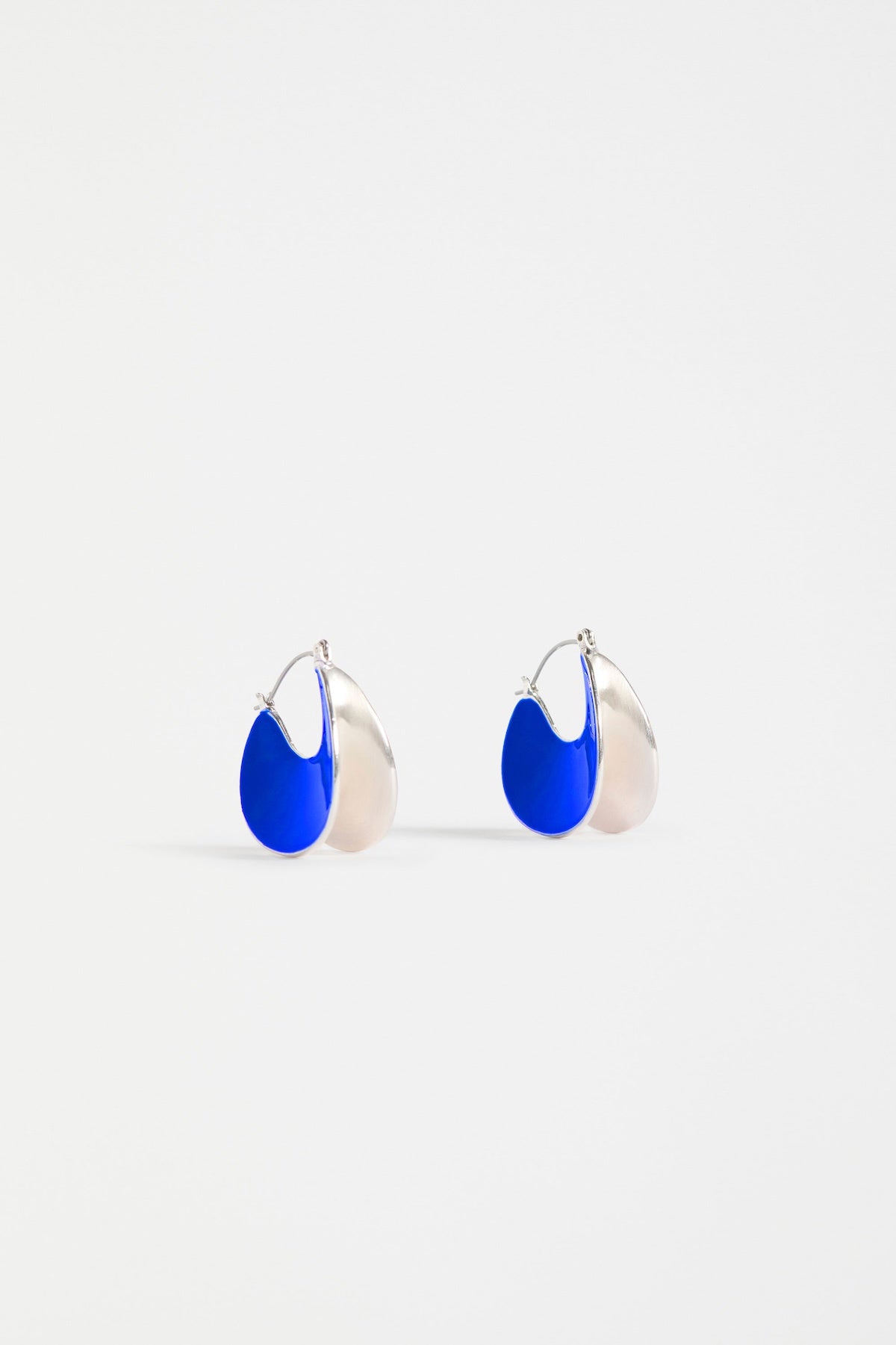 Elk Apenn Large Hoop Earring - Electric Blue