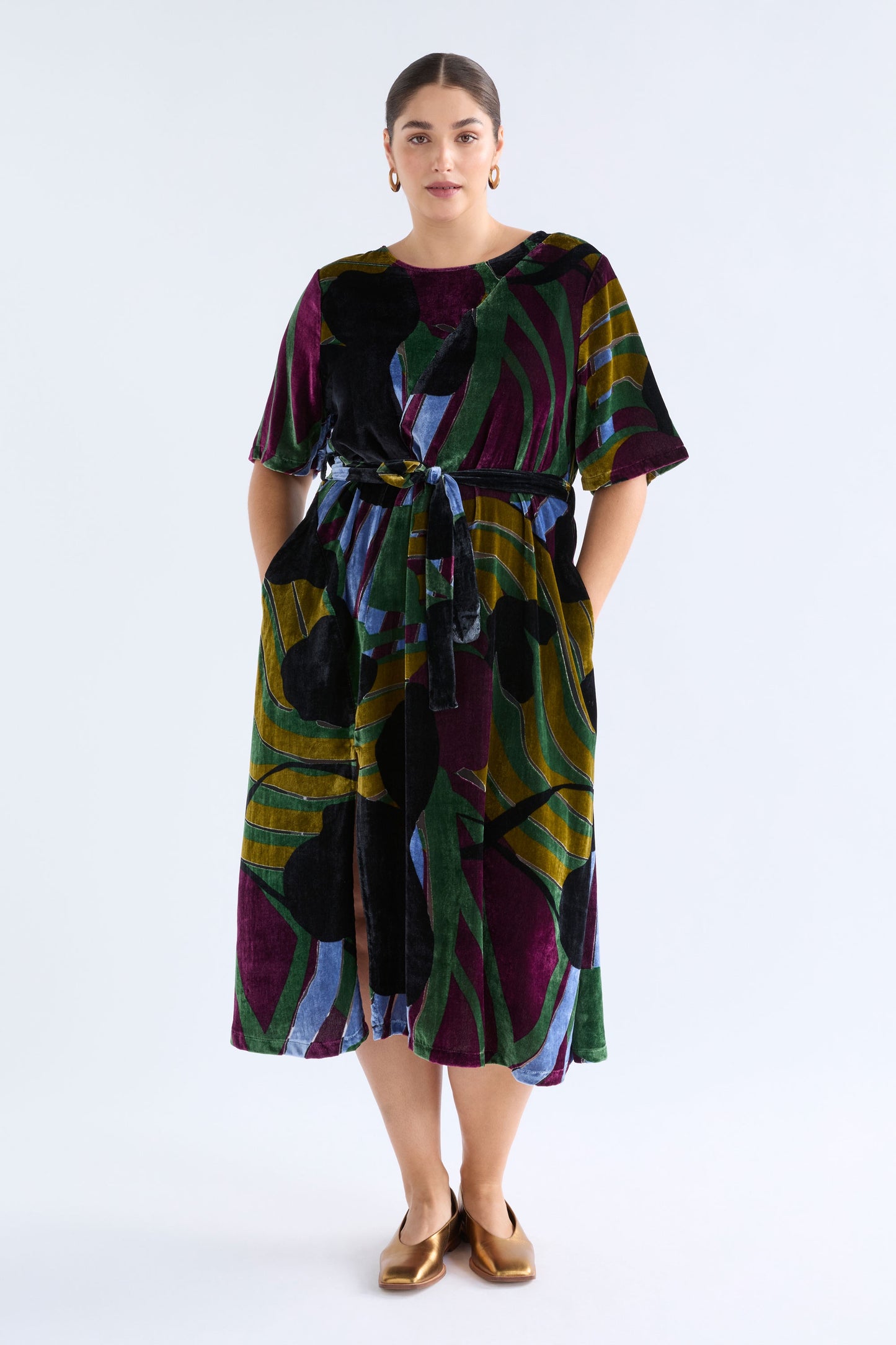 Elk Reihen Dress - Stribe Burnout